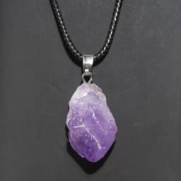 Natural Amethysts Flower Necklace Reiki Healing Stone Irregular Shape Jewelry DIY Gift Adjustable Choker Lucky Pendant For Women