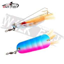 WALK FISH 1PCS 21g New Winter Fish Shape Ice Fishing Lure Mini 6.2cm Bait Head Supplies Fishing Tackle Hook Jigging Lead Metal