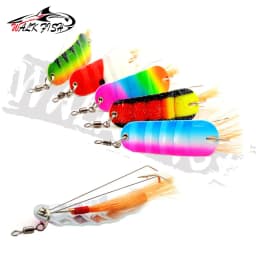 WALK FISH 1PCS 21g New Winter Fish Shape Ice Fishing Lure Mini 6.2cm Bait Head Supplies Fishing Tackle Hook Jigging Lead Metal