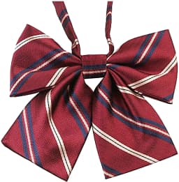 VEEKTIE Bow tie Ribbons Fashion Japanese JK/DK Style Striped School Uniform Bow Tie for Girls Korean Cosplay Women Butterfly