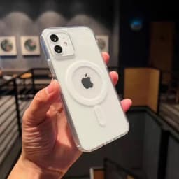 Hard Crystal Original Magnectic Case For iPhone 13 12 11 14 15 16 17 18 Pro Max 17e SE Air For Magsafe Wireless Charging Cover