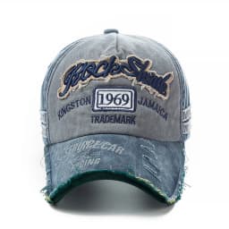 2026 High Quality Washed Cowboy Letters Cotton Cap for Men Women Adjustable Outdoor Sun Protection Hat Rock Shark Baseball Caps