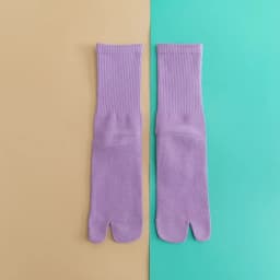 Color five-finger cotton sweat-absorbing breathable sports socks Japanese candy color split-toe women's socks