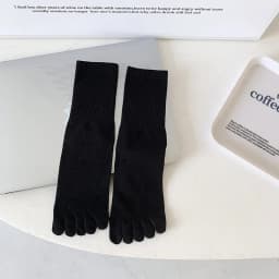 Color five-finger cotton sweat-absorbing breathable sports socks Japanese candy color split-toe women's socks