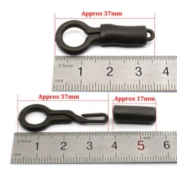 20Pcs Catfish Accessories Tackle Back Lead Clips With Silicone Sleeves Locking Tube Fishing Convert Rig Connector Angling Supply
