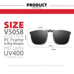 VIVIBEE Gradient Red Purple Flip Up Clip on Sunglasses for Women Polarized Mirror Pink Square Glasses Female UV400 Shades