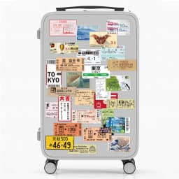 60PCS Japanese Postcard Ticket INS Style Stamp Sticker Stationery Travel Diary Luggage Waterproof Helmet Wholesale Stickers