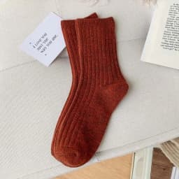2022 New Winter Thicker Cashmere Wool Women Socks Casual japanese fashion Solid Color Long Sock Girls Thermal Warm Crew Sock