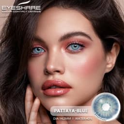 EYESHARE Color Contact Lenses for Eyes 2pcs PATTAYA Blue Green Colored Lenses Beautiful Pupil Yearly Makeup Cosmetic ContactLens