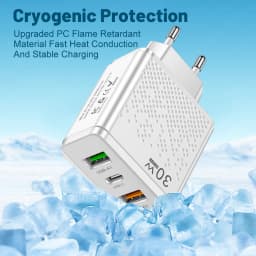PD USB Charger Quick Charge 3.0 30W Fast Phones Charger Adapter For iPhone Samsung Huawei Xiaomi 3 Ports EU/US Plug Wall Adapter