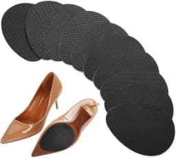 Insole Wear-resistant Tendon Rubber Sole Non-slip Stickers High Heels Forefoot Anti-skid Pad Sole Anti-slip Pad Unisex 10Pairs