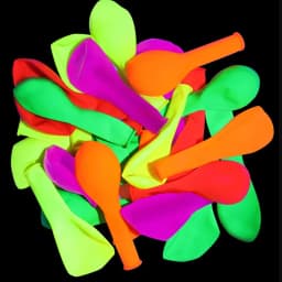 Neon Happy Birthday Banner Blacklight Party Supplies Glow in the Dark Birthday Banner Black Light Reactive UV Party Accessories
