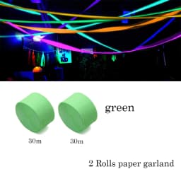 Neon Happy Birthday Banner Blacklight Party Supplies Glow in the Dark Birthday Banner Black Light Reactive UV Party Accessories
