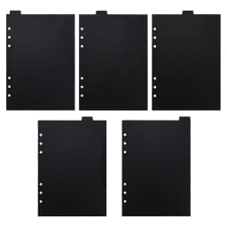 A5 A6 PP Black Pink Paper Index Divider Cute 6 Holes For Binder Loose leaf Planner Notebook Stationery Notebook Paper Divider
