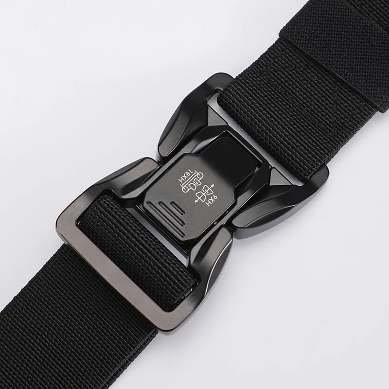 Men belt Classic Fashion Matching Essentials Tactical Quick Release Snap Snap Elastic Leisure Outdoor Metal buckle Tactical Belt
