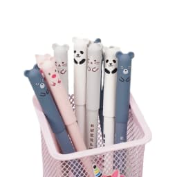 Kawaii Pig Bear Cat Mouse Erasable Gel Pen School Office Supplies Stationery Gift 0.5mm Blue Black Ink