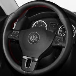 Black Artificial Leather Car Steering Wheel Cover Wrap For Volkswagen VW Gol Tiguan Passat B7 Passat CC Touran Jetta Mk6