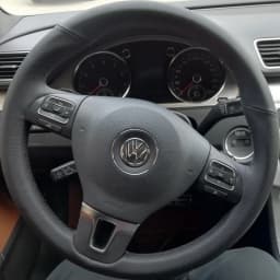 Black Artificial Leather Car Steering Wheel Cover Wrap For Volkswagen VW Gol Tiguan Passat B7 Passat CC Touran Jetta Mk6