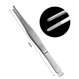 Stainless Steel Tweezers with Curved Pointed Serrated Tip Home Garden Daily Kitchen Precision Industrial tweezers Tools