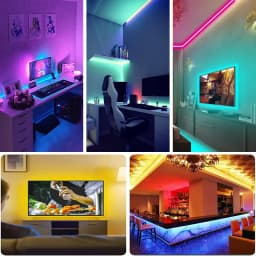 Led Strip Light USB Bluetooth RGB 5050 Led Tape Music Sync Flexiable Ribbon for TV Backlight PC Screen Background Lighting