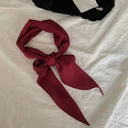 Long Women Hair Scarf Fashion Hair Bands Chic Silk Red Bag Ribbon Scarf Warps Girl Bow Scunchie Headband Hair Tie New Headdress