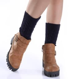 Women's Knitted Leg Warmer Winter Short Leg Warmers Boot Cuffs Fashion Thermal Ladies Legging Foot Warmer