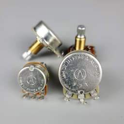 (Made in Korea) Alpha Brass Shaft Potentiometer(POT) For Electric Guitar Bass A250K/B250K/A500K/B500K