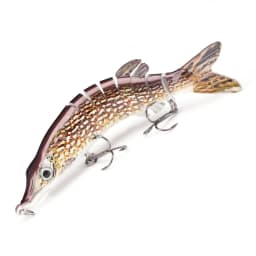 GOBASS 100mm/125mm Sinking Wobblers For Pike Fishing Lures 8 Segment Multi Jointed Swimbait Hard Artificial Lures For Fishing