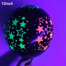 4.4meter Neon Paper Birthday Pennant Banner Hanging Decors for Birthday Glow Party Wedding Decorations Black Light Reactive UV