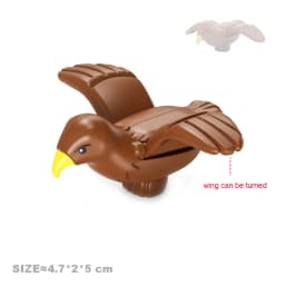 NEW Animals Big Building Blocks Bricks Accessories Butterfly Devil Fish Rhino Eagle Horse Crocodile Kangaroo Zoo Children Toys