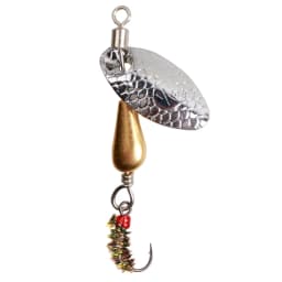 5cm/2.7g Rotating Sequin Fly Fishing Lure Okin Fly Hook Eccentric Pendant Long Throw Metal Spinner Bait Spoon Wobbler Lures