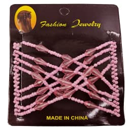 Magic Hair Comb DIY Retro Metal woman Hair Accessories Pearl Elastic Beaded Claw Hairpin Hairstyle Ponytail Hair Headwear Tool