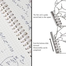 Transparent Cover Notebook Inner Core Planner Binder Notepad Diary School Supplies Office Stationery
