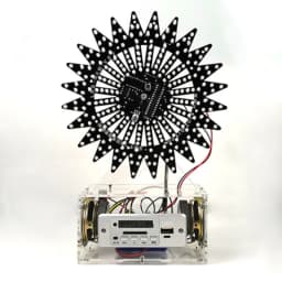 Upgraded Version Of Automatic Rotating Colorful LED Lights Ferris Wheel B.luetooth Speaker DIY Electronic Production Kit