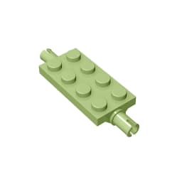 Gobricks GDS-958 Plate, Modified 2 x 4 with Pins compatible with lego 30157 DIY Educational Building Blocks Technical