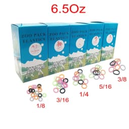 5000pcs/Box Dental Elastics Rubber Bands Zoo Pack Ligature Ties 3.5/ 6.5Oz Orthodontic Materials