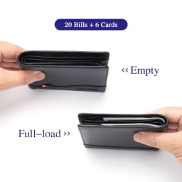 BISONDENIM Genuine Leather Men Wallets Coin Pocket Card Holder Male Purse Fashion Wallets High Quality Gift for Husband Father