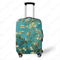 Oil Painting Starry Night By Van Gogh Luggage Cover Sunflower Cafe In Arles Travel Suitcase Covers Trolley Case Protective Cover