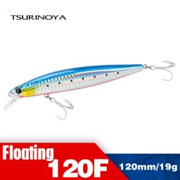 TSURINOYA Hot Sale Floating Minnow Fishing Lure STINGER 120F 120mm 19g Ultra-long Casting Saltwater Hard Baits