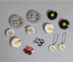 Individual Pattern High-top Canvas Sneakers AF1 Shoelaces Little Daisies Cartoon Printing Fashion Women Men Shoelaces Dropship