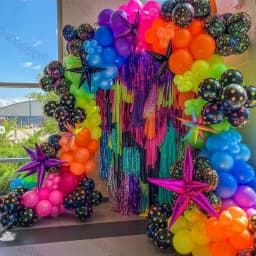 1Set Neon Balloons Neon Glow UV Glow Balloons Garland Arch Kit Fluorescent Globos Blacklight Birthday Party Decor Baby Shower