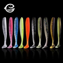 QXO Fishing Soft Lure Worm With Box Silicone Bait Swimbait Streamer Sea Fishing Spoon Lure 7cm 10cm Wobbler Set