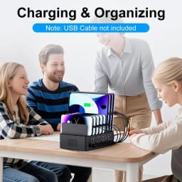 150W Universal Multi USB Charger 16 Port USB Type C Fast Charging Station Stand For Ipad Iphone 17 16 Samsung S22 Xiaomi Tablet