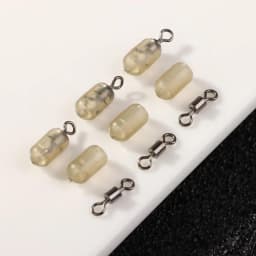 30Pcs Carp Fishing Accessories Spinner Swivel Stop Beads Anti-tangle Sleeve Stops for Running Lead Feeder Rigs Tackle