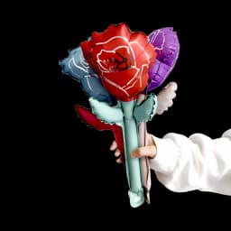 10pcs Mini Rose Flower Balloons Rose Shaped Balloons Birthday Wedding Balloon Mother's Day Decoration Baby Shower Party Supplies