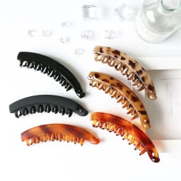 Frosted Hair Clips Solid Color Banana Clip Headwear Women's Hair Accessories Fashion Ponytail Crab Barrettes