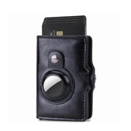 Carbon Rfid Card Holder Men Women Airtag Wallet Money Bag Leather Purse Slim Thin Wallets For Apple AirTags Tracker Air Tag 2023