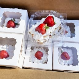 15/30Pcs 4inch Cake Bakery Boxes Dessert Pastry Packaging Candy Cookie Gift Paper Box Wedding Birthday Party Christmas Supplies