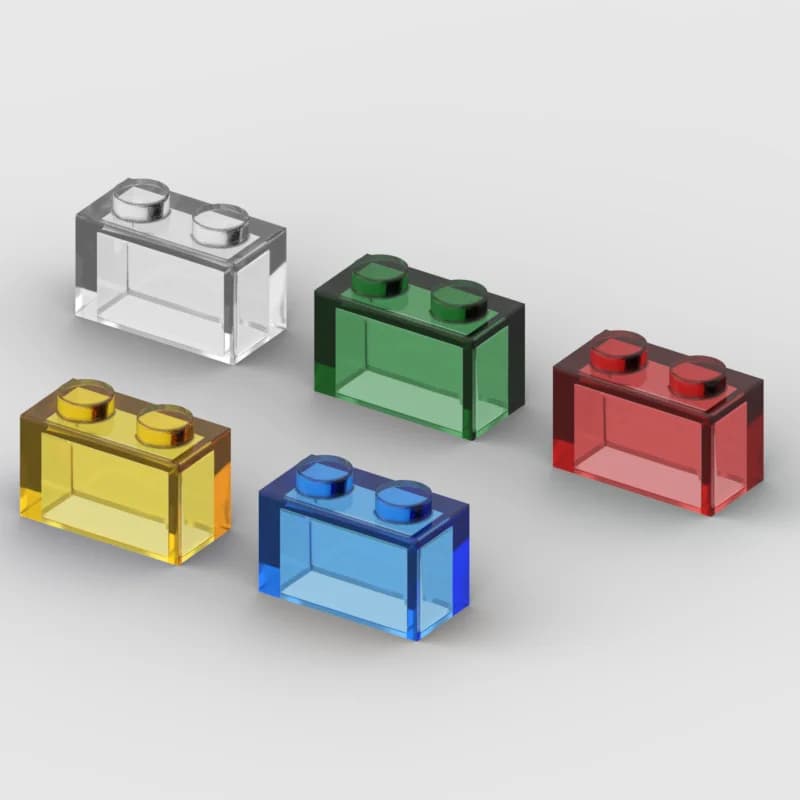*Brick 1 x 2 without Bottom Tube* D223 50 pcs DIY enlighten block brick part No. 3065 Compatible With Other Assembles Particles