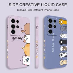 Cat Litter Phone Case For Samsung Galaxy S25 S24 S23 S22 S21 S20 Ultra Plus FE S10 Note 20 Ultra 10 9 Plus Cover